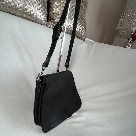 Pristine PATRICIA Nash Black Pebbled Leather Shoulder Bag - Picture 12 of 14